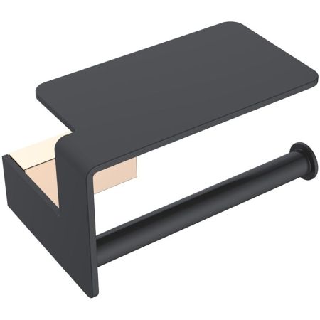 Держатель для т/бумаги черный/золото серия Q, артикул 10941-G-B