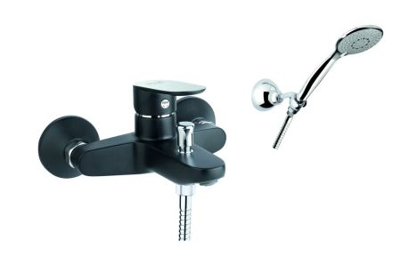 Смеситель для ванны Fiore KEVON CHIC 81BX8150, хром/черный