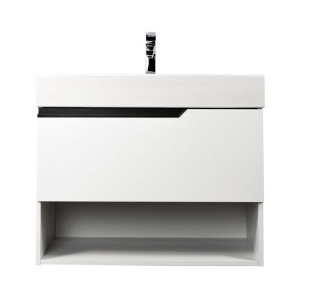 Комплект мебели Visobath Eleven, 800 мм левый, цвет белый матовый лак (B-Ada), артикул 85601/B-Ada/EL
