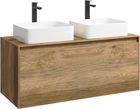 Mobi Корпус подвесной тумбы 120 см под умывальник , цвет дуб балтийский, артикул MOB0112DB