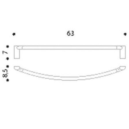 Colombo Luna Полотенцедержатель 600, цвет: хром, артикул B0110.CR