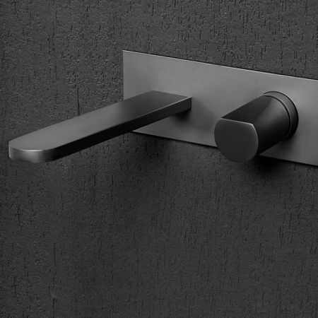 Antonio Lupi Indigo Встраиваемый смеситель для раковины, излив: 250мм (внешняя часть), цвет: графит, артикул ND201GR Grafite