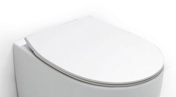 White Ceramic Basic, быстросъемное ультратонкое сиденье с микролифтом, цвет белый глянцевый