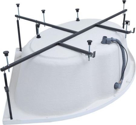 Акриловая ванна Aquanet Santiago 160x160 (с каркасом), артикул 00205545