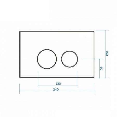 Клавиша смыва Maretti Elena AC12EA-746, белый/хром, артикул AC12EA-746