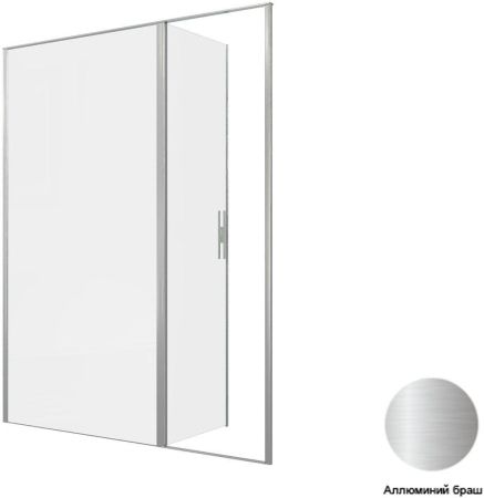 Душевая дверь Allen Brau Priority 160 3.31038.BA серебро браш, артикул 3.31038.BA