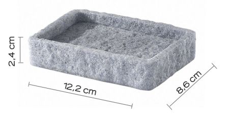 Gedy Aries, настольная мыльница, цвет серый, артикул AR11(08)