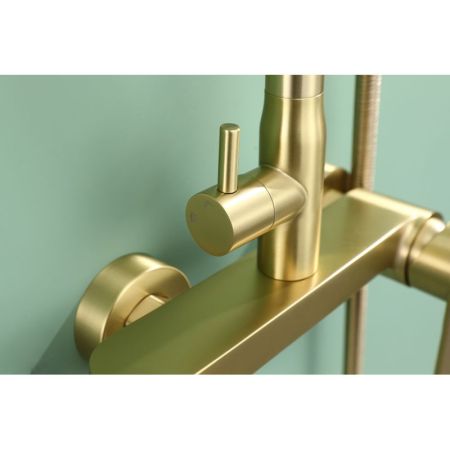 Душевая система Raglo R10.24.03, сатин золотой