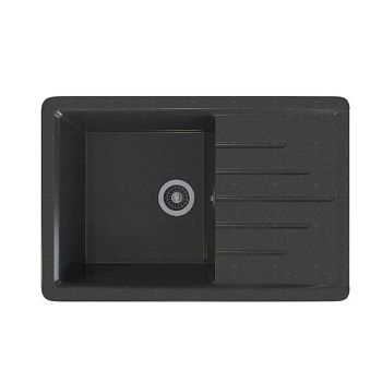 Мойка MIXLINE ML-GMS07 СТАНДАРТ с крылом, черный, 750*495*190мм (551115)