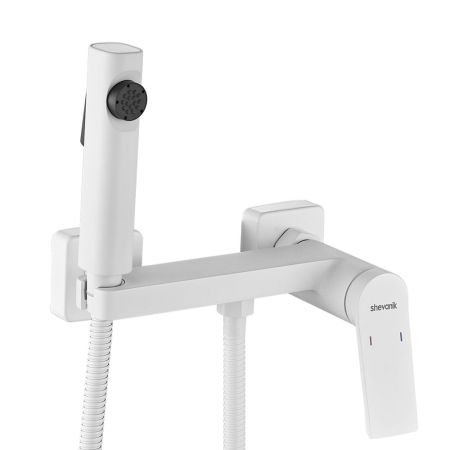 Гигиенический душ со смесителем Shevanik S4105C-1, белый