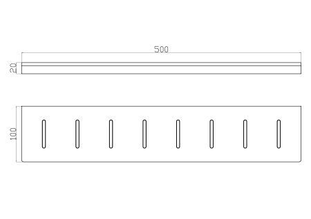 Полка для ванной WONZON & WOGHAND, Темный графит (WW-9127-GM), артикул WW-9127-GM