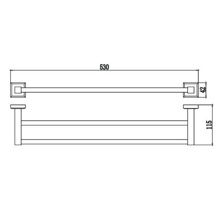 Полотенцедержатель Savol S-509548, хром, артикул S-509548
