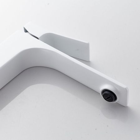 Смеситель для раковины высокий Shevanik S6111C, белый