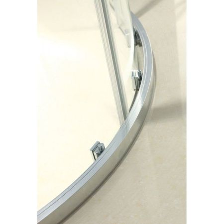 Душевой уголок Cezares Momento R-2 100х100 профиль Хром стекло прозрачное