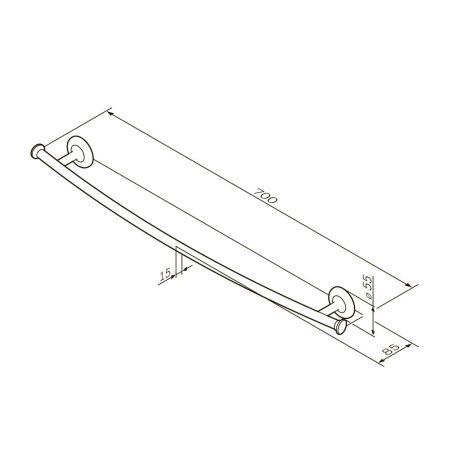 A80346400 Like, Вешалка для полотенец, 60 см