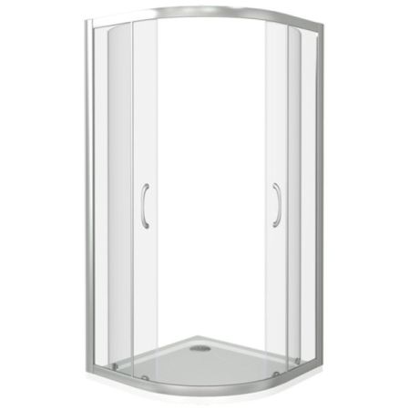 Душевой уголок Good Door Latte R-80 80x80 профиль Белый стекло прозрачное, артикул ЛА00001