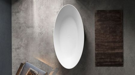 Zenon Elipse, акриловая ванна овальной формы, 176x81xh58 см, цвет белый матовый, артикул 4000.000.000.000.39660