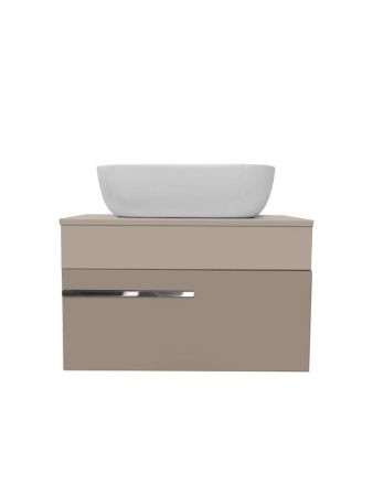 Тумба Runo Вудлайн 65 подвесная розовая/бежевая под накладной умывальник (00-00004899), артикул 00-00004899