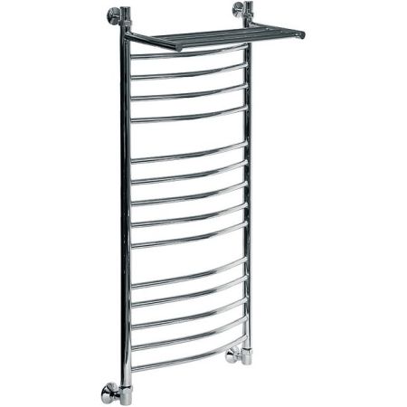 Водяной полотенцесушитель Ника Arc ЛД/ВП (г2) 120x50 с полкой Хром, артикул ЛД/ВП (г2) 120x50