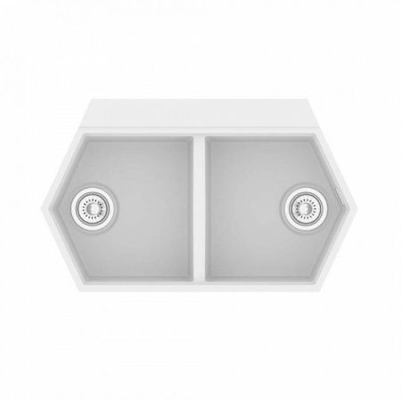 Кухонная мойка KitKraken Gulf White 85 Белая, артикул K-850.2B.9010