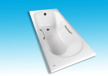 Чугунная ванна Castalia 150х70 с ручками с антискользящим покрытием