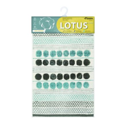 Коврик для ванной комнаты FIXSEN LOTUS FX-8030Y, разноцветный, артикул FX-8030Y
