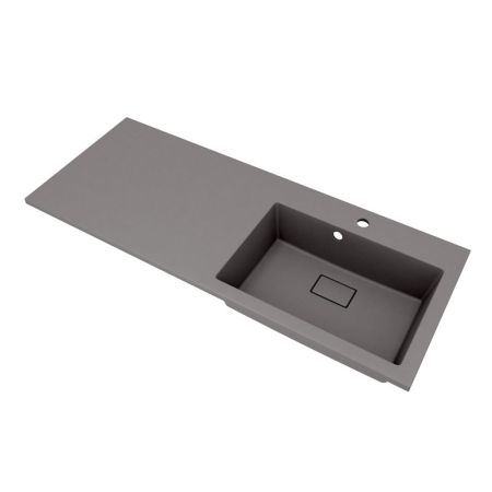 Раковина Florentina Аванти 120 см 10.310.0R120.307, серый шёлк, артикул 10.310.0R120.307