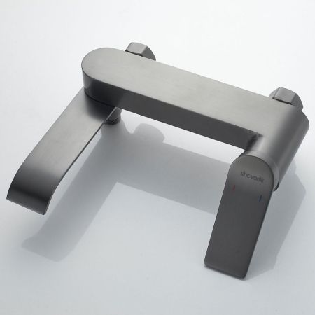 Смеситель для ванны Shevanik S4102T, оружейная сталь, артикул S4102T