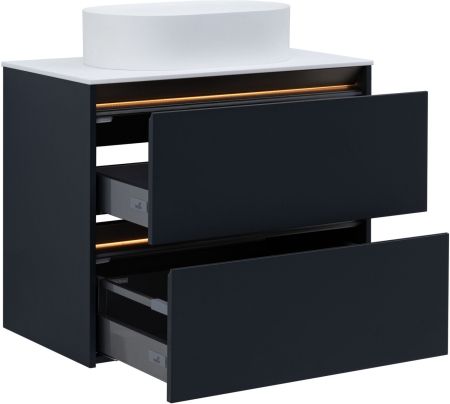 Тумба под раковину Allen Brau Activity 80 1.34012.AM антрацит матовый/олива браш, артикул 1.34012.AM