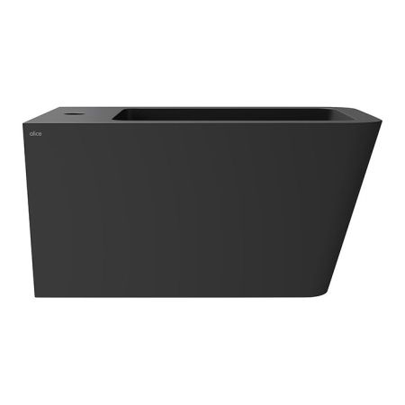 Биде, Alice, Hide, тип установки-подвесной, ширина, мм-350, глубина, мм-550, высота, мм-285, форма чаши-прямоугольная, отверстия для смесителя-1, материал-керамика, вид грязеотталкивающего покрытия-Aliglaze+, без креплений, без сливного механизма, цвет-че, артикул 31220108
