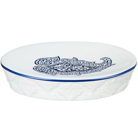 Мыльница Fora England FOR-GR036 Бело-синяя, артикул FOR-GR036