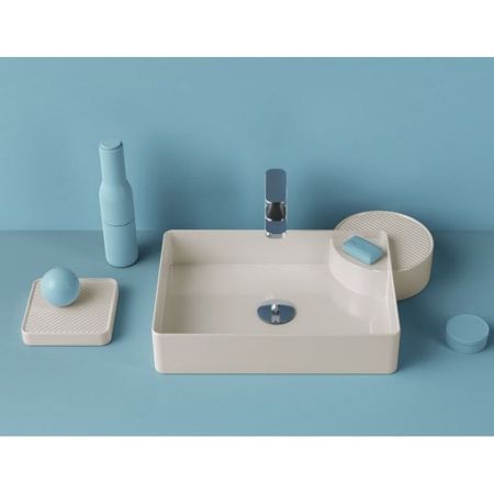 Artceram Cartesio Мыльница настольная керамическая 18х18 см, цвет белый, артикул CAC001 01 00