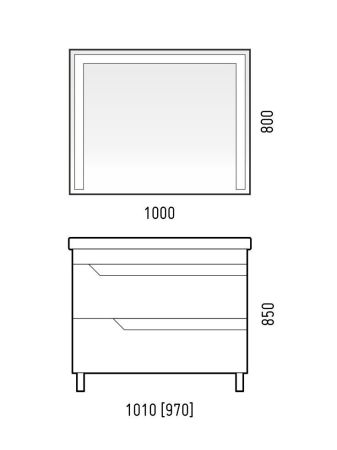 Тумба "Юта 100 Z2", Люкс белая, Фостер 100, артикул SD-00000908