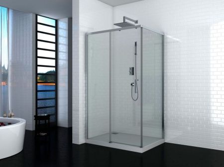 Душевой уголок Cerutti SPA Vito 110x80 L профиль Хром стекло прозрачное Душевой уголок Cerutti SPA Vito 110x80 L профиль Хром стекло прозрачное