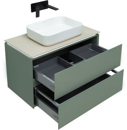 Тумба под раковину Allen Brau Infinity 85 1.21001.CGM олива матовый, артикул 1.21001.CGM