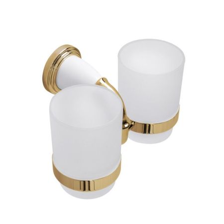 Держатель стакана двойной подвесной ART&MAX BIANCHI AM-E-2602-D, артикул AM-E-2602-D-Br