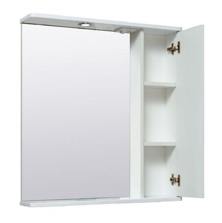 Зеркало со шкафом Runo Карат 60 4620750024642 с подсветкой Белое