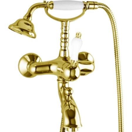 Смеситель для ванны Cezares Venezia VENEZIA-VDM-03/24-Bi Золото 24 карата, артикул VENEZIA-VDM-03/24-Bi