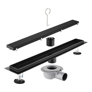 Трап для душа под плитку 60см Savol S-DL01H-60, черный