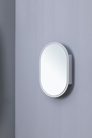 Зеркальный шкаф Aquanet Монте 60 белый, с LED подсветкой, артикул 00344788