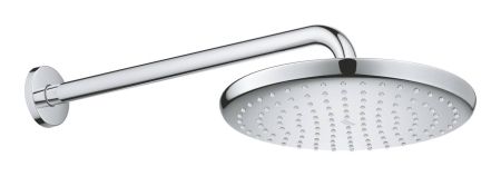 Верхний душ GROHE Tempesta 250, круглый + Душевой кронштейн 380 мм, хром (26663000), артикул 26663000