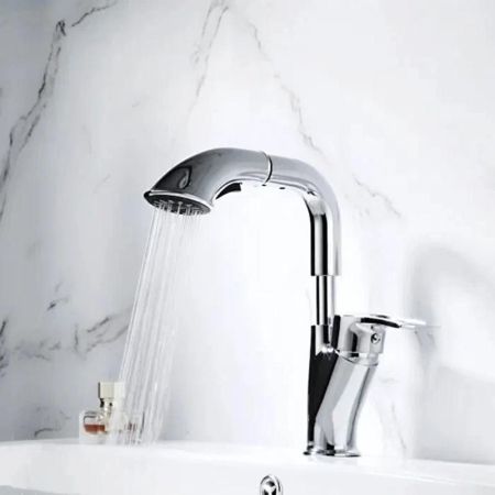 Смеситель для раковины Shevanik S5121, хром