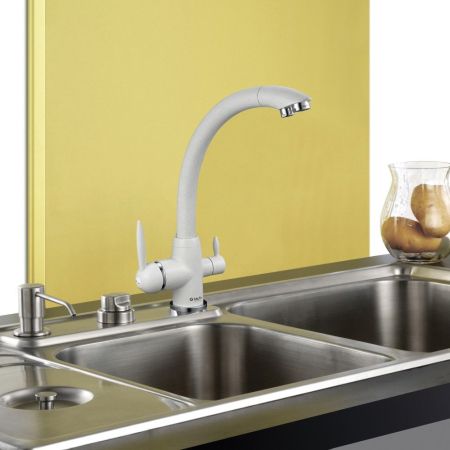 Смеситель для кухни с подключением фильтра G.Lauf GOP18-A093KS, песочный