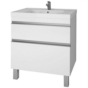 Тумба Grace Plus 70, белый лак, 2 ящ