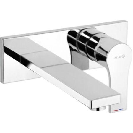Смеситель для раковины, Kludi, ZENTA SL, тип открывания воды-однорычажный, тип регулирования воды-керамический картридж, монтаж-настенный встраиваемый, отверстия для монтажа-2, вынос излива, мм-180, тип излива-неподвижный, донный клапан-отсутствует, станд, артикул 482470565
