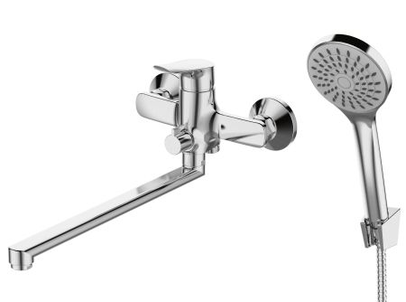 Смеситель Asti для ванны, излив 350 мм, c акс., артикул: AT 31