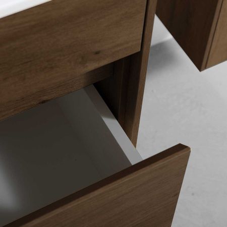 База под раковину Chiara 800 подвесная, 1 выкатной ящик soft-close, T.Oak, артикул VMC-2C800TO