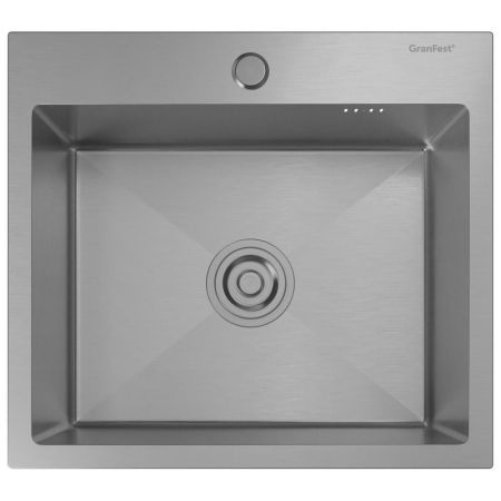 Кухонная мойка GranFest 5045, нержавеющая сталь, артикул 5045 нерж