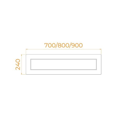 Экран для душевого поддона RGW NB/CL-S боковой (800)