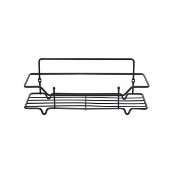 Полка одноярусная прямая Milardo Grid проволока стальная, чёрный матовый (GRICS1BM44)